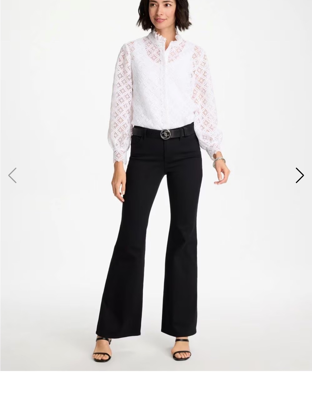 Chico's Girlfriend  Black Boot Cut & Flare Pants
